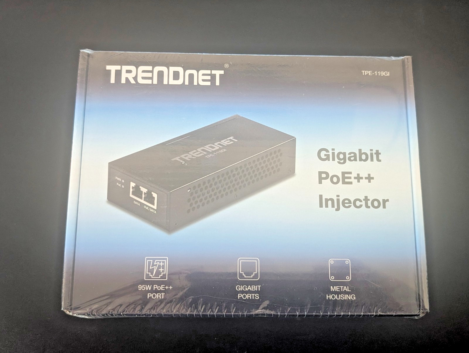 NEW Unopened  TRENDNET TPE-119GI Gigabit PoE++ Injector