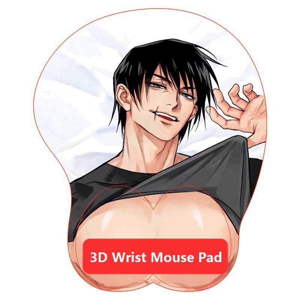 Anime Jujutsu Kaisen Fushiguro Toji 3D Silica gel Mouse Pad Mat Wrist Rest Gift