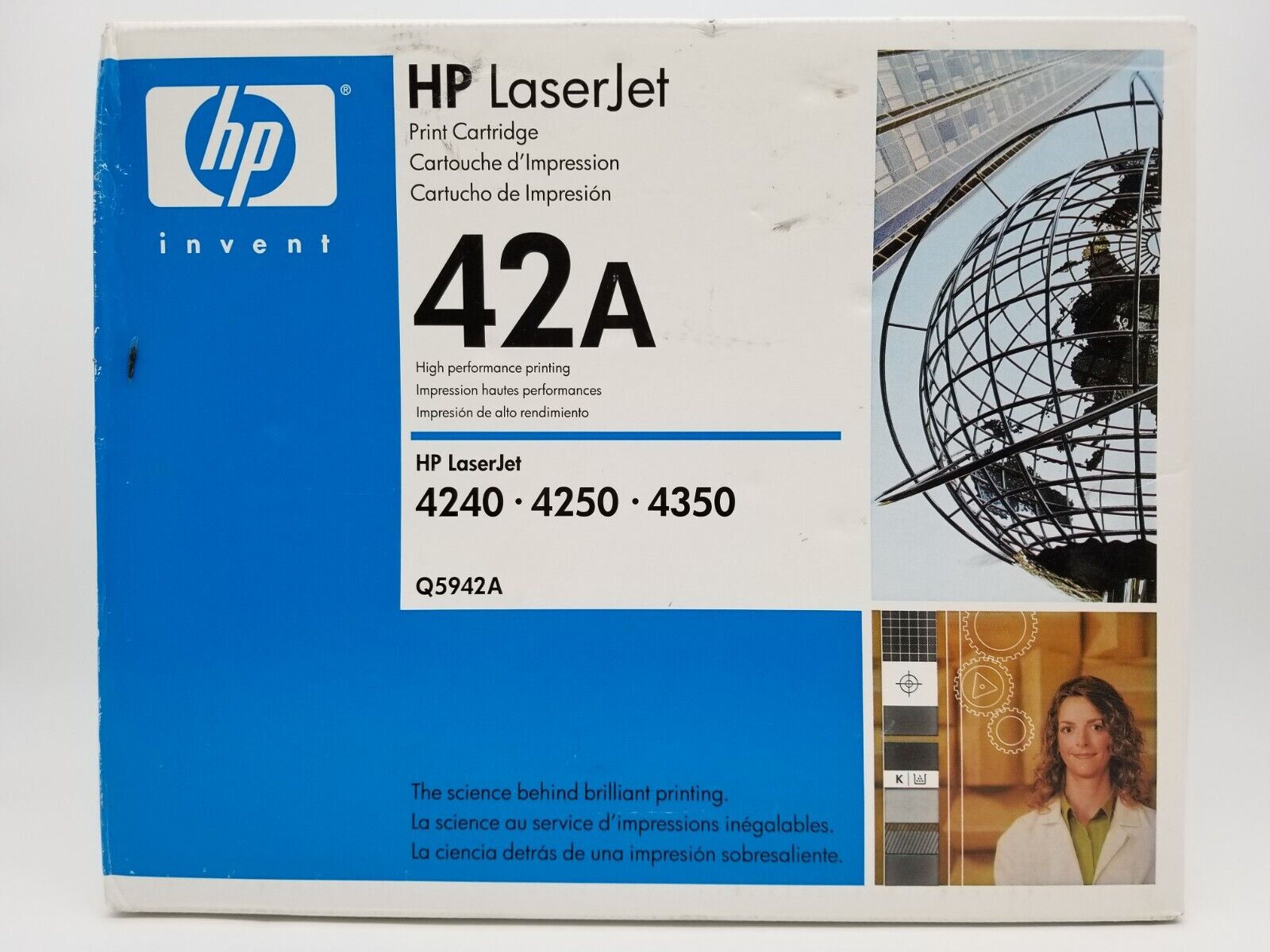 Genuine HP 42A Black Toner Cartridge - Q5942A - for LaserJet 4240 4250 4350 -