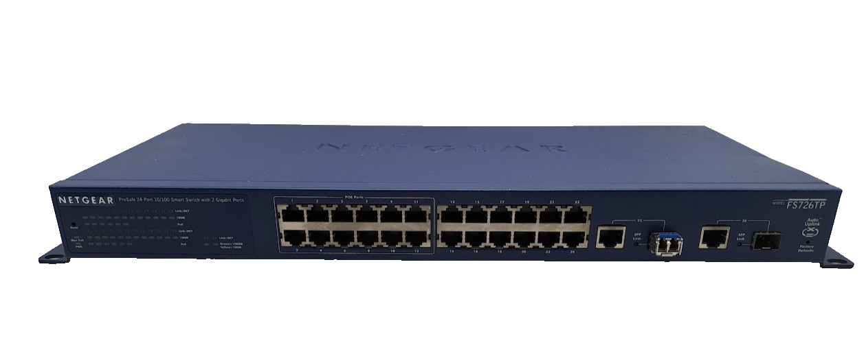 NetGear ProSafe 24 + 2 Smart Switch with PoE FS726TP
