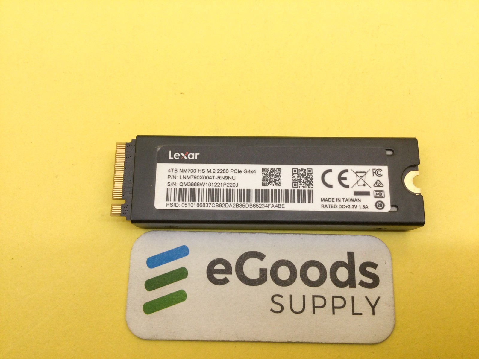 LNM790X004T Lexar NM790 4TB PCIe Gen 4x4 NVMe M.2 2280 Internal SSD New