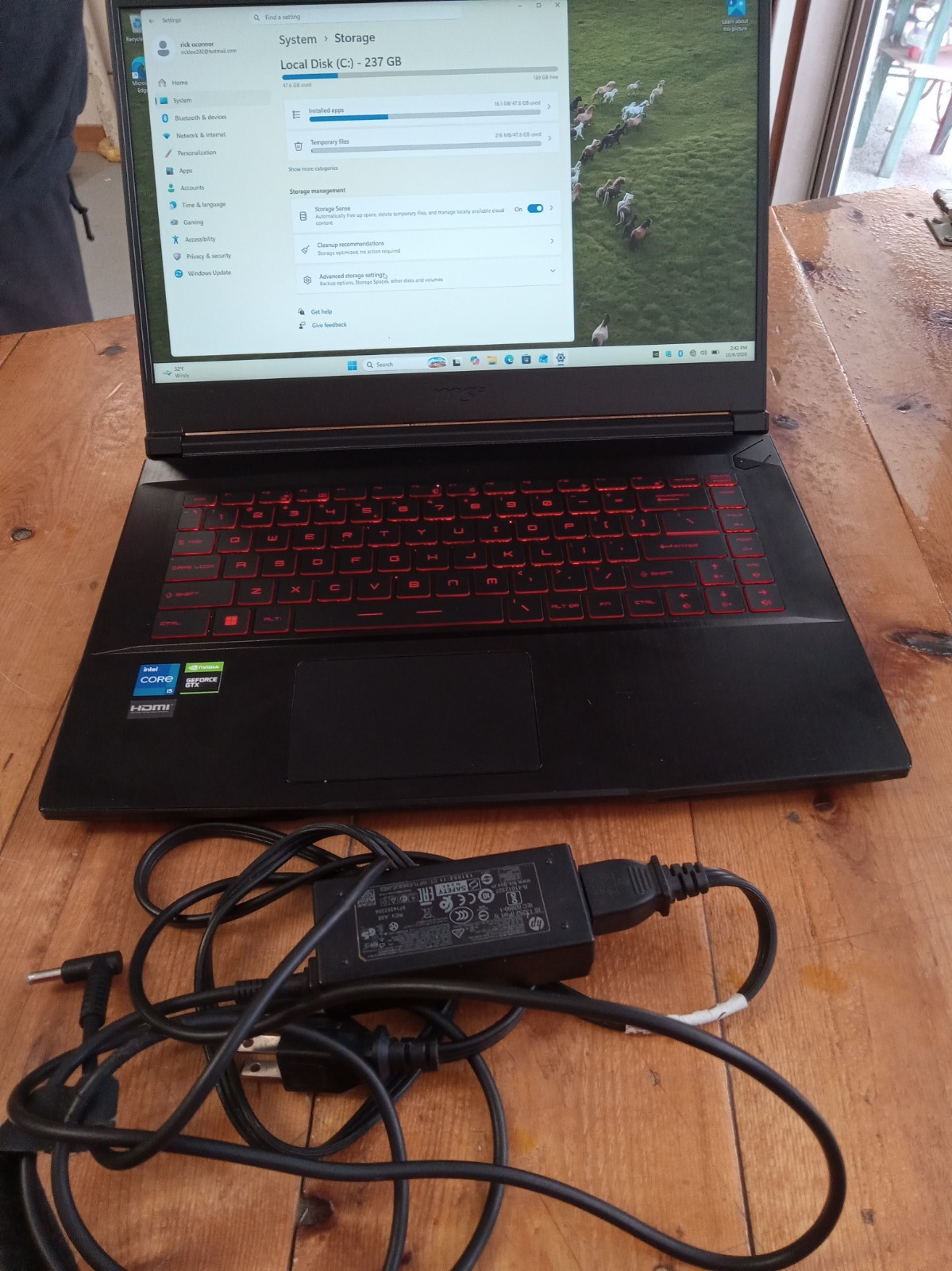 MSI Thin GF63 15.6 FHD i5-10500H 2.50GHz 8GB 256GB Used Tested Working 