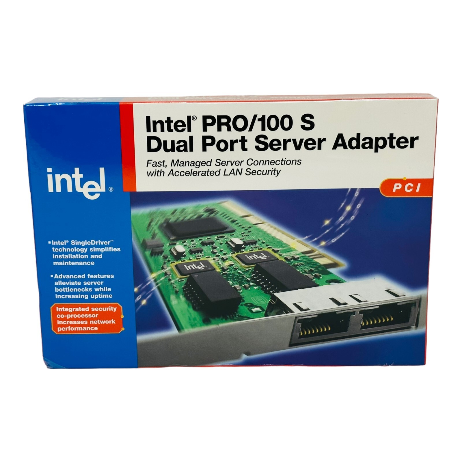 INTEL PRO/100 S DUAL PORT SERVER ADAPTER *NEW IN FACTORY SEALED BOX* 