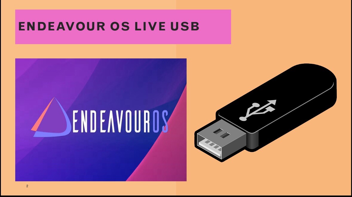 EndeavourOS Ganymede Neo 2026 USB Flash Drive 64bit Live Install Bootable Linux