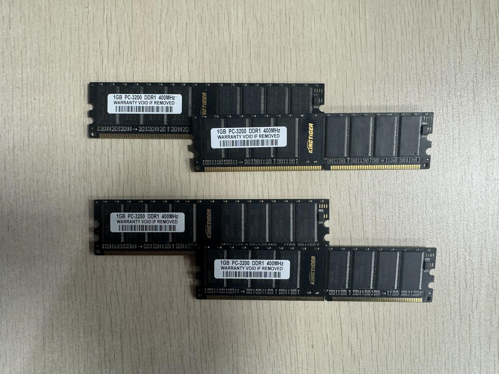 4GB 4x 1GB DDR 400MHz PC 3200 184pin Desktop Memory SDARM PC2700/2100 333/266MHz