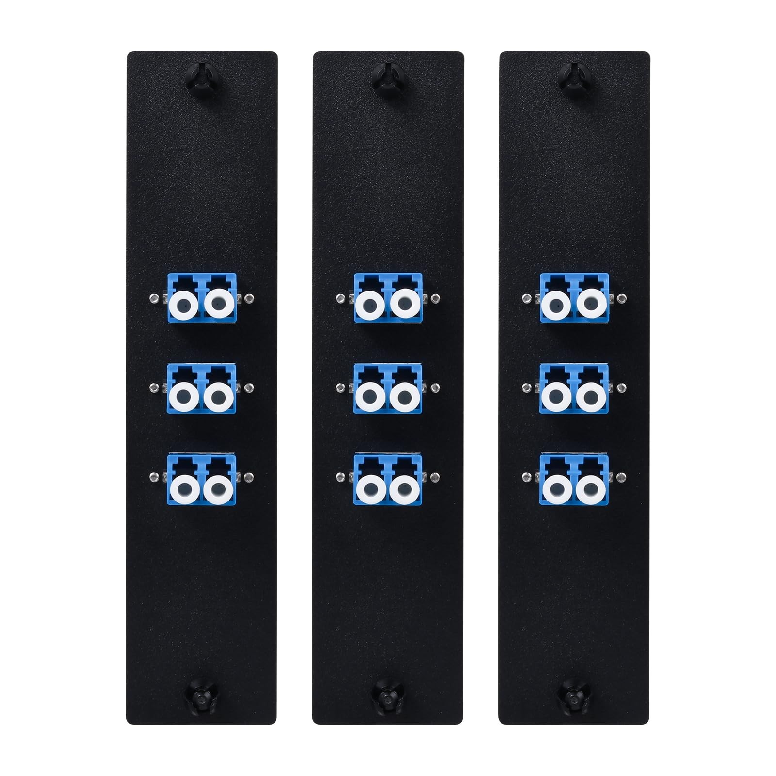 LGX Compatible Fiber Patch Panel Singlemode Duplex LC Adapters 6 Port 3 PCS