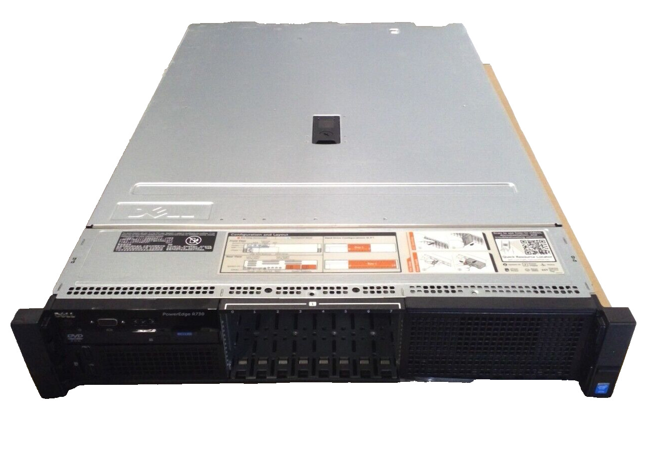 Dell PowerEdge R730 8SFF 2U Server Barebone, 8 Bay 2.5