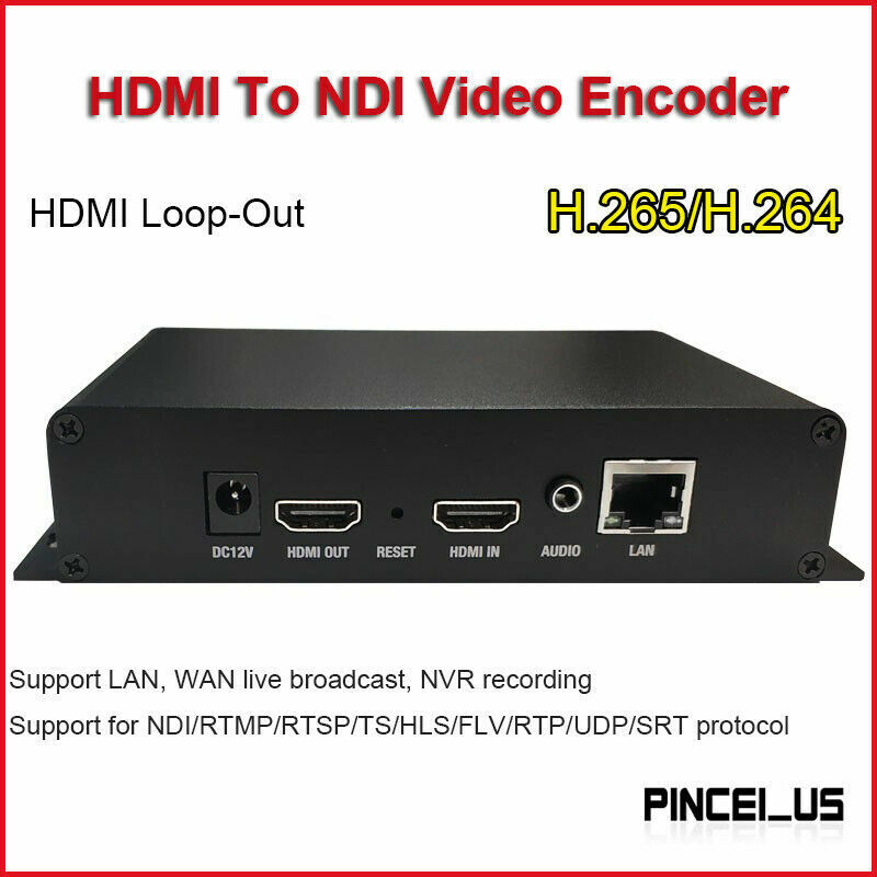 NDI Encoder HDMI Loop-Out Video Encoder HDMI To NDI Video Card 1920x1080