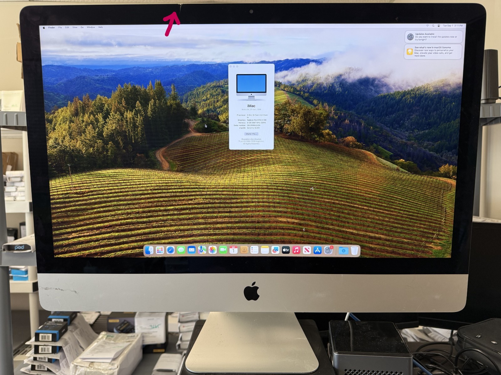 Apple iMac 27" A2115 i5-3.0GHz 8GB MEM 1TB HDD