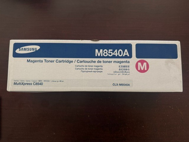 Genuine Samsung CLXM8540A CLX-M8540A Magenta Toner Cartridge M8540 New NIB