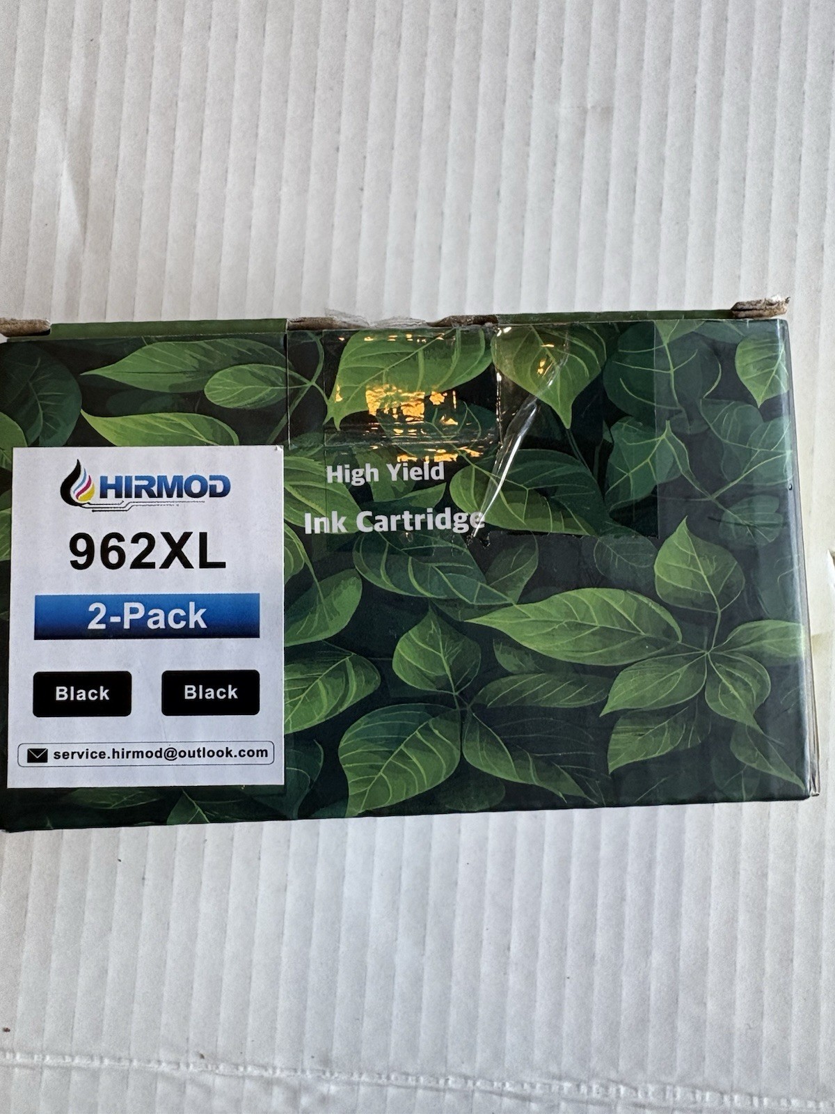 HIRMOD 962XL Black High Yield Ink Cartridges 2-Pack Compatible with HP 962XL
