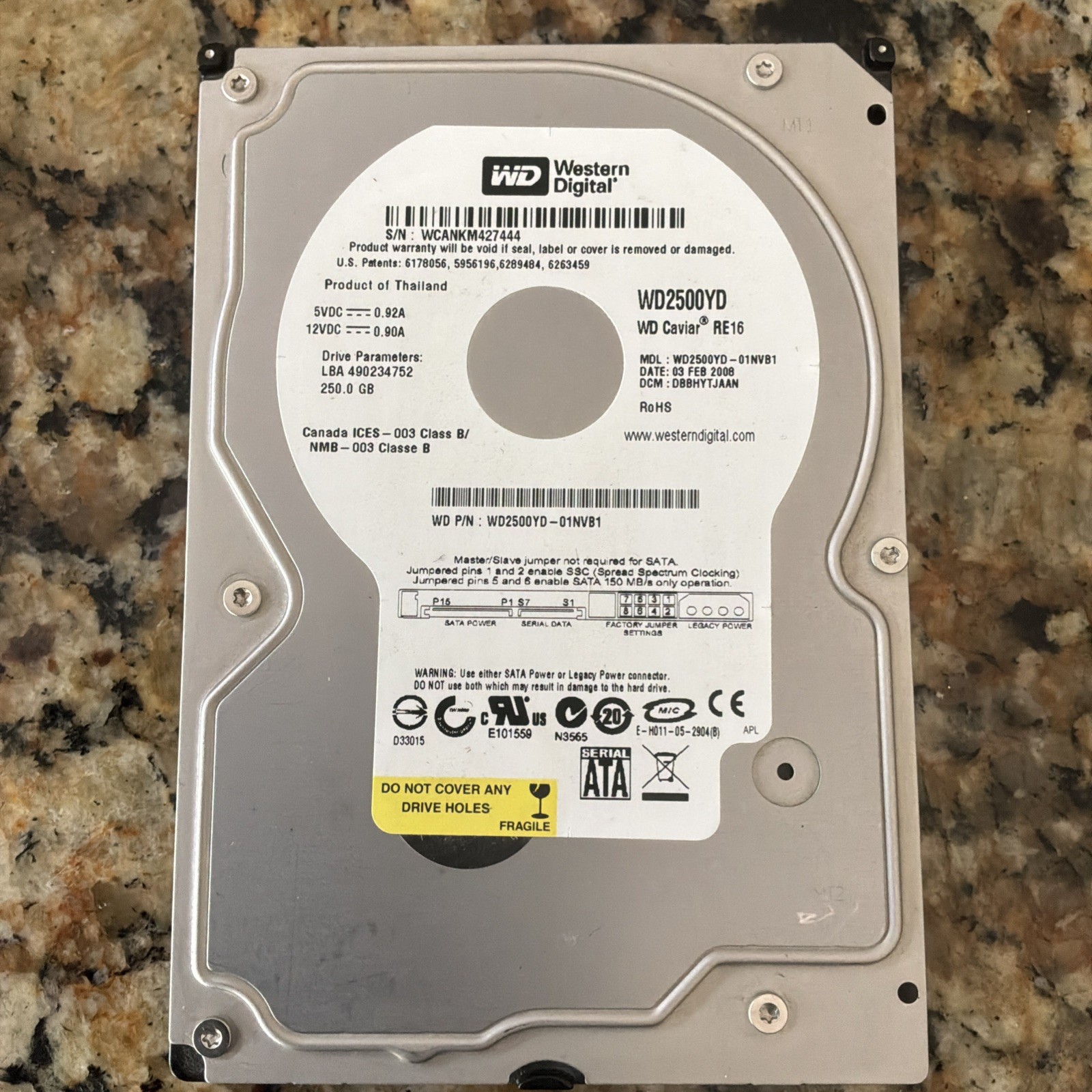 Western Digital WD2500YD-01NVB1