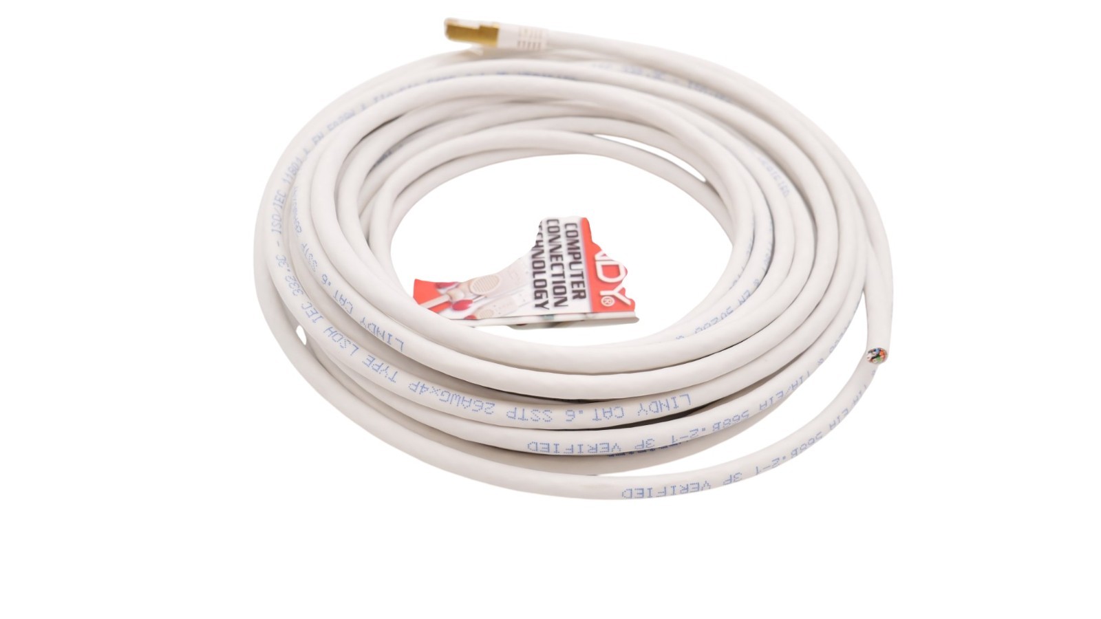 Lindy LDY-44427 Single End Patch Cable CAT6 10m