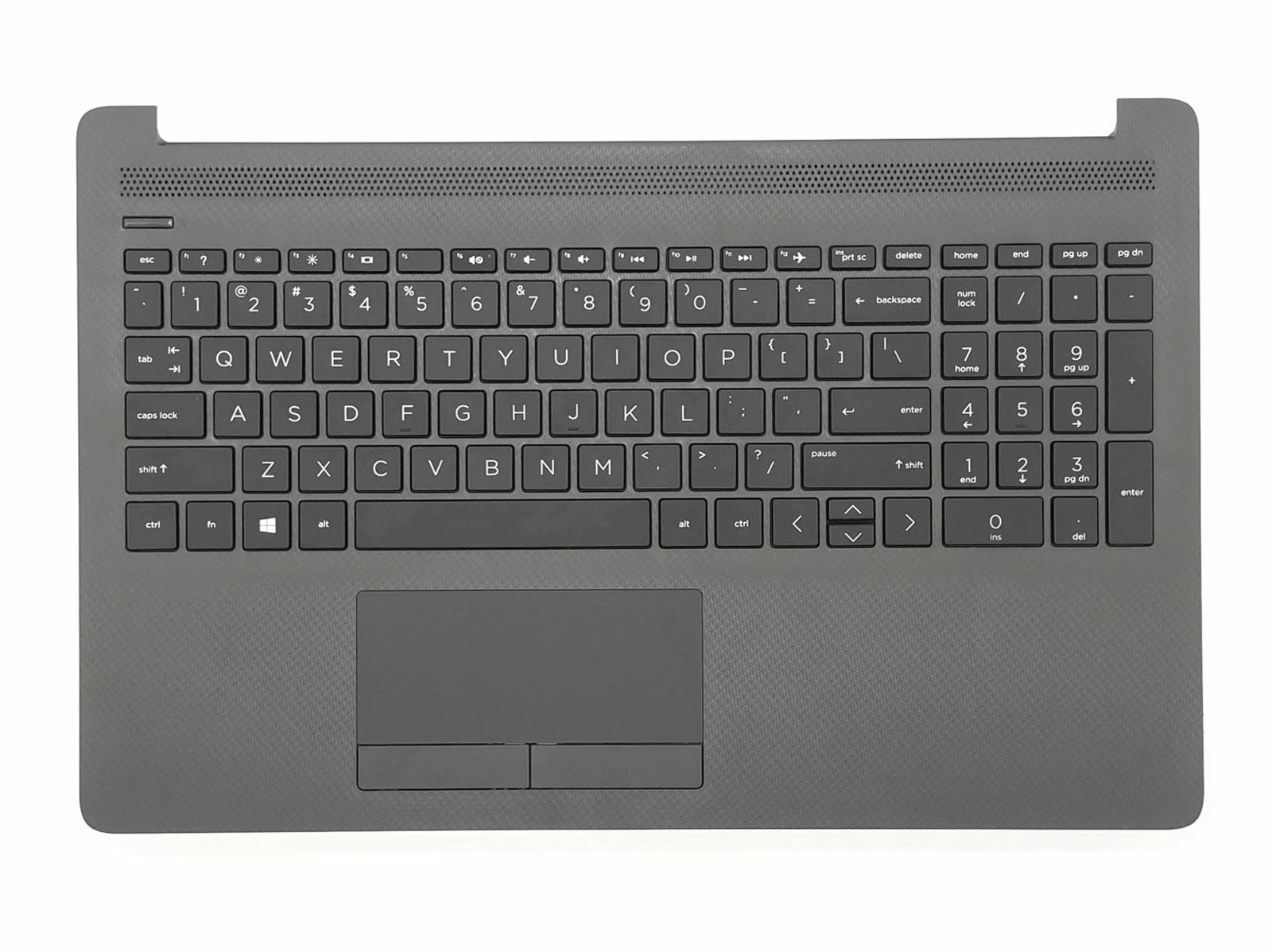 For HP 250 G7 255 G7 Palmrest Non-Backlit Keyboard Touchpad Gray L50000-001 US