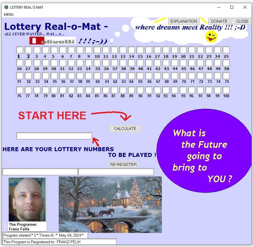 Super Lotto/Lottery Software Covers from 1 to 100 Numbers 