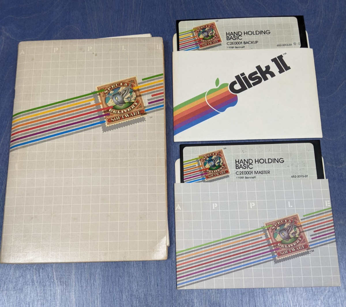 Vintage 1980 Apple II Hand-Holding BASIC Special Delivery Software Manual 2 Disk