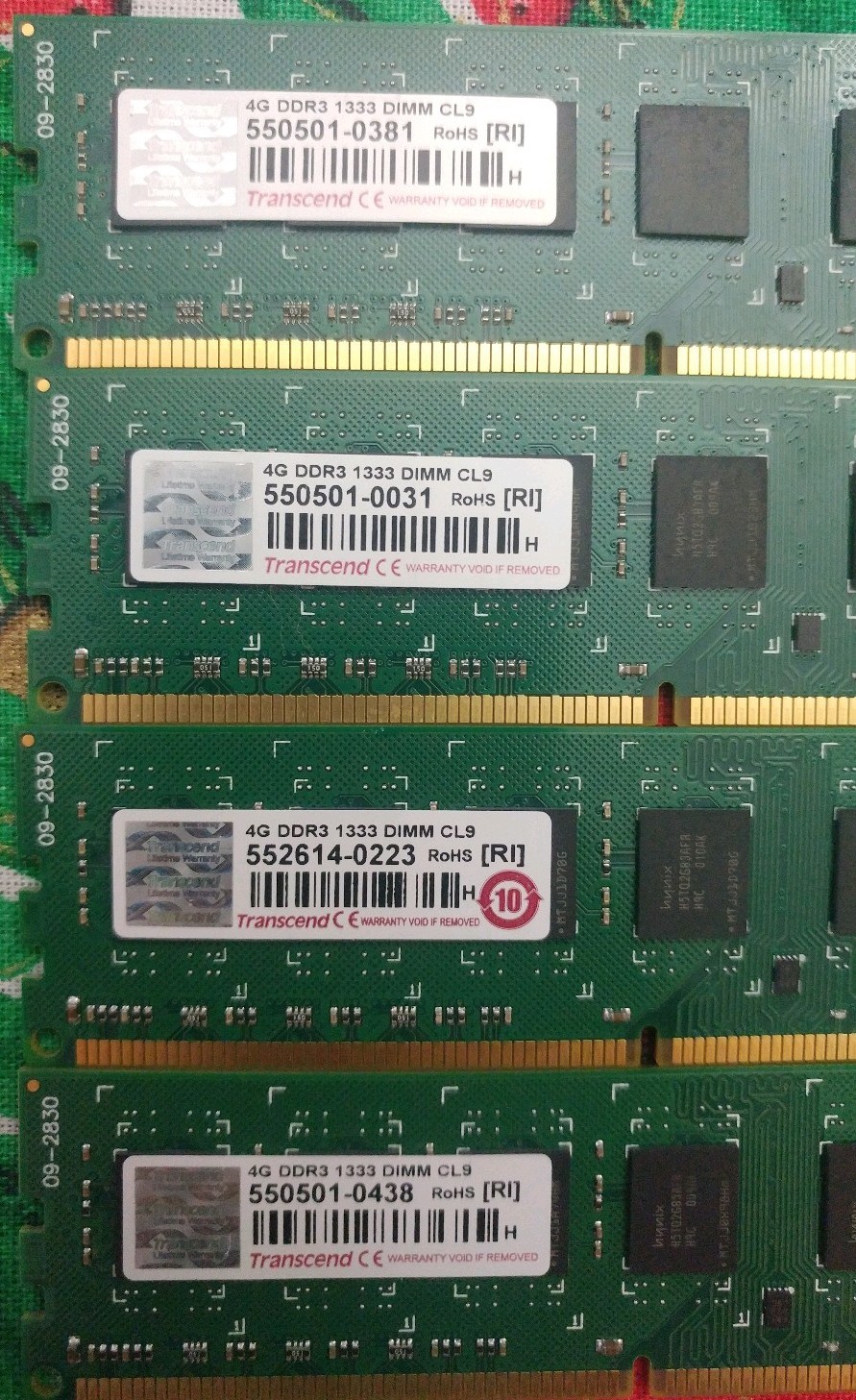 DDR3 16GB (4X4GB DIMM CL9) 