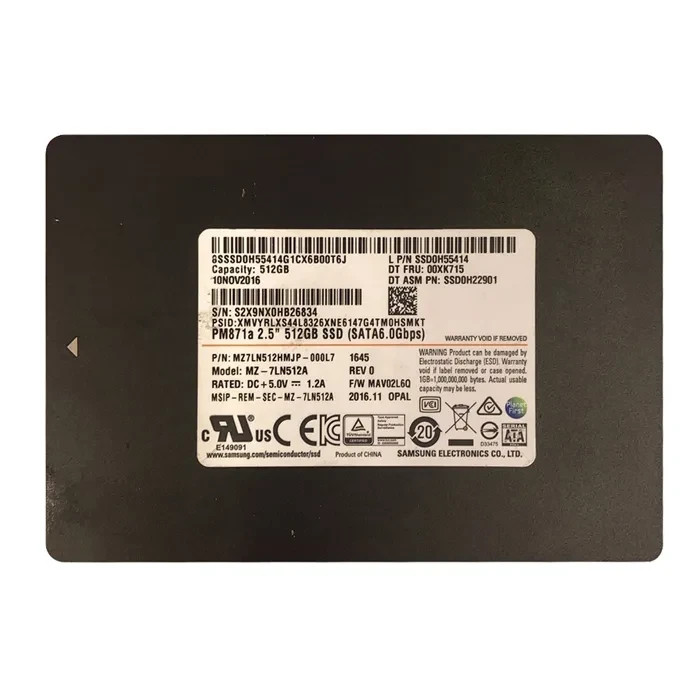 SAMSUNG 512GB 2.5" SATA SOLID STATE DRIVE MZ7LN512HMJP-000L7 MZ-7LN512A