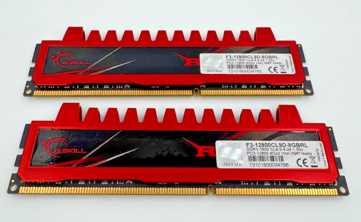 G.SKILL Ripjaws 8GB 2x4GB DDR3-1600 PC3-12800 RAM F3-12800CL9D-8GBRL