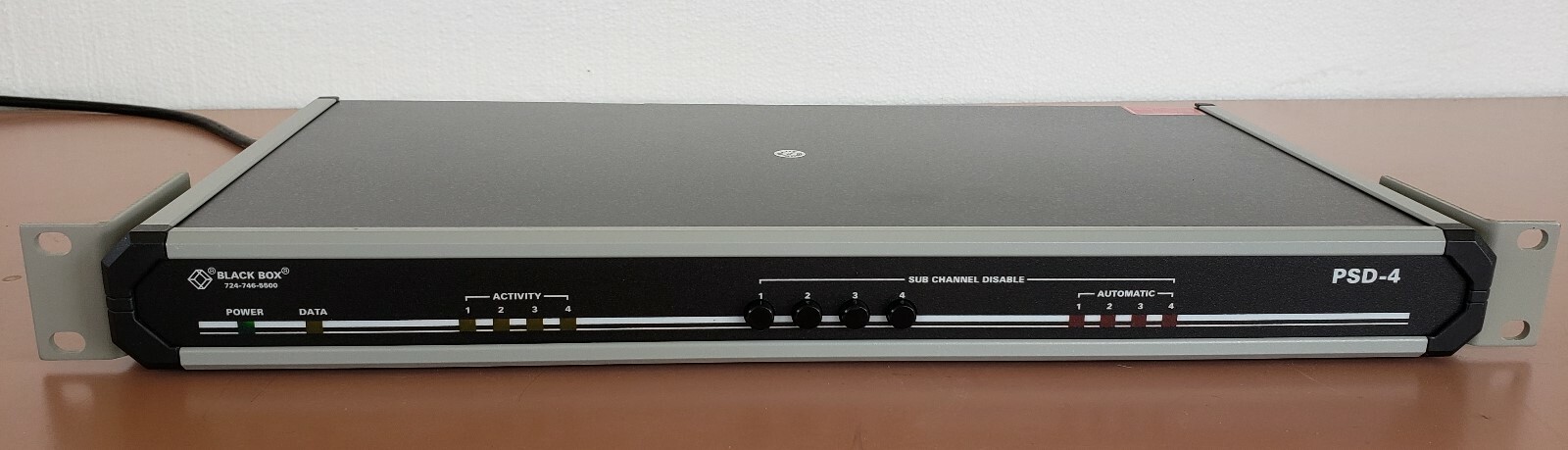 BLACK BOX PSD-4  TL304A PROGRAMMABLE SHARING DEVICE 4-PORT - Rack mount.