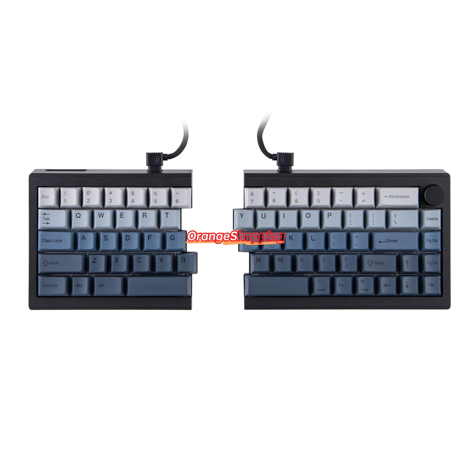 EPOMAKER Split65 60% Ergonomic Mechanical Keyboard Flamingo Linear Switch