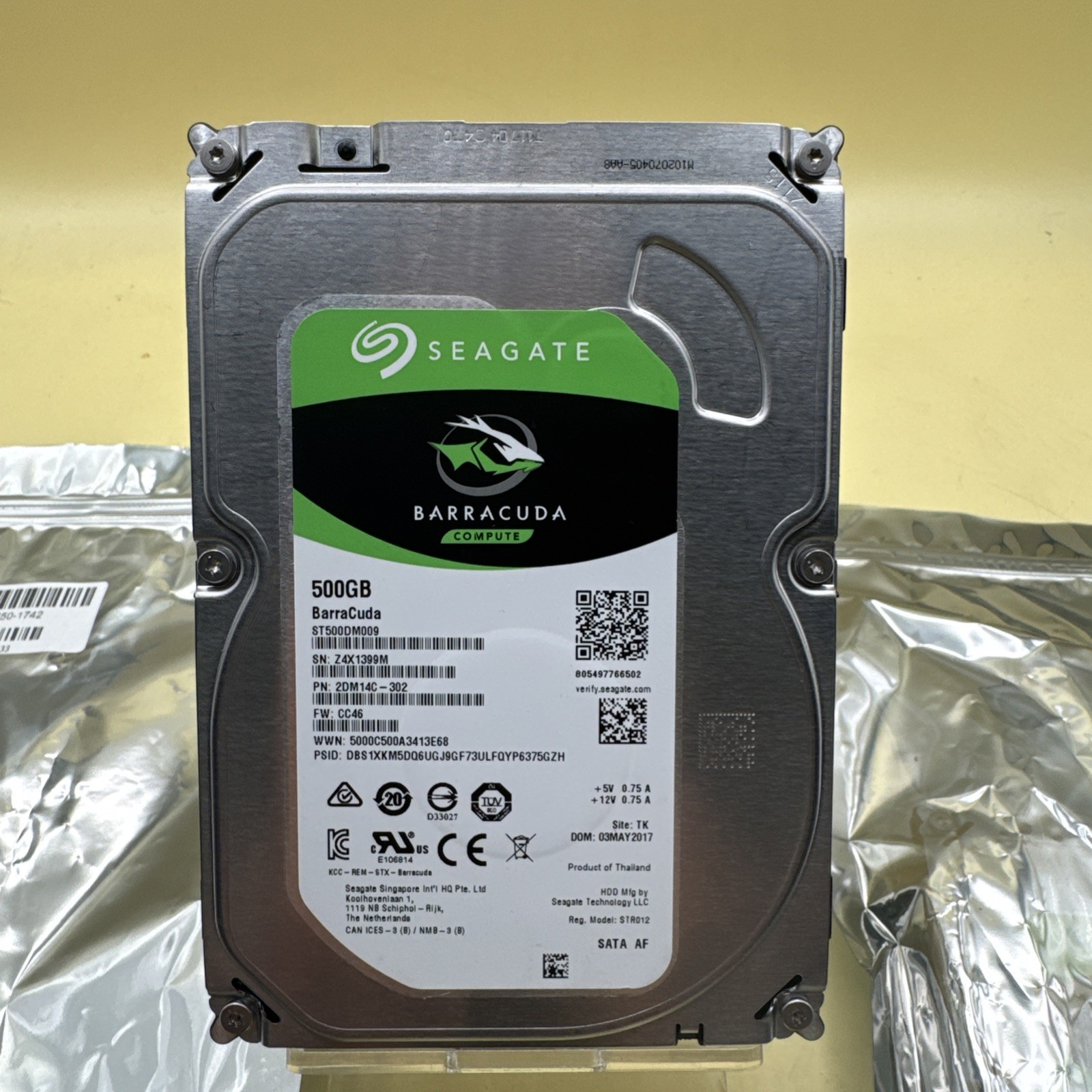 Seagate Barracuda 500GB SATA Internal Hard Drive ST500DM009 3.5" HDD (Lot of 3)