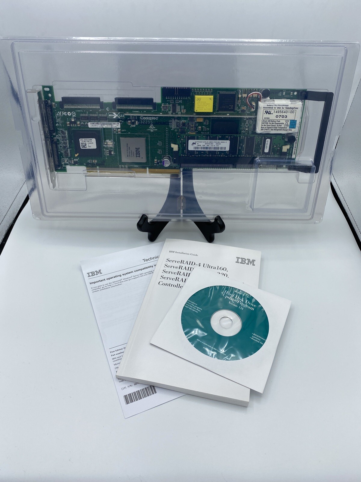 NEW IBM ServeRAID-6M Ultra 320 SCSI Raid Contr 32P0033 + IBM Support & Update SW