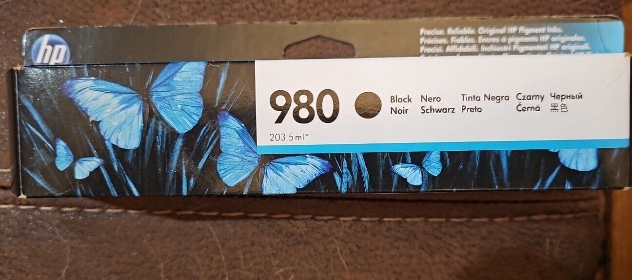Genuine HP 980 Black Ink Cartridge D8J10AG XL 203 Ml  