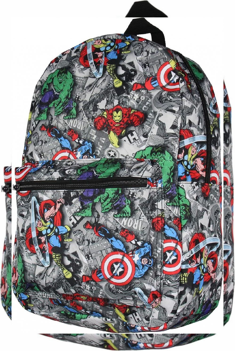 Marvel Avengers Thor Iron Man Captain America Hulk Laptop School Backpack 