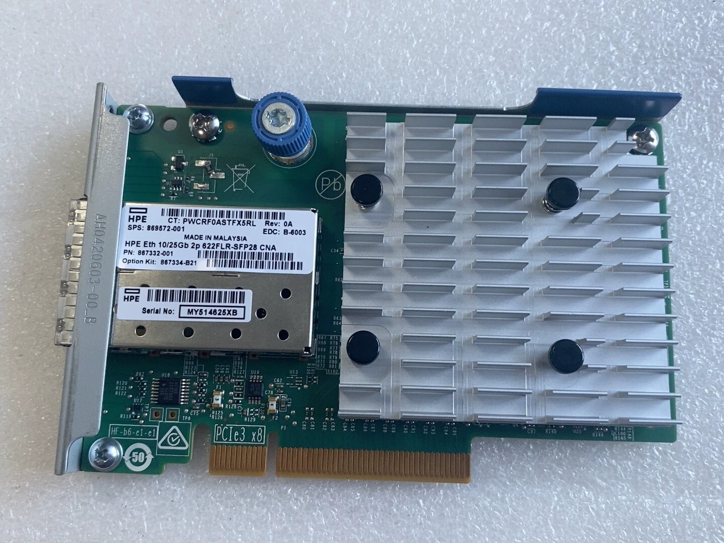 New HPE Eth 10/25Gb Dual Port 622FLR-SFP28 CNA Ethernet Adapter 867334-B21