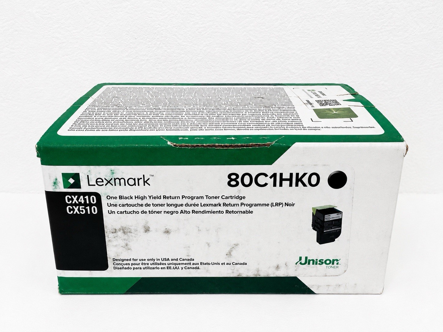 Genuine Lexmark 80C1HK0 Black High Yield Toner CX410 CX510 OEM New Sealed