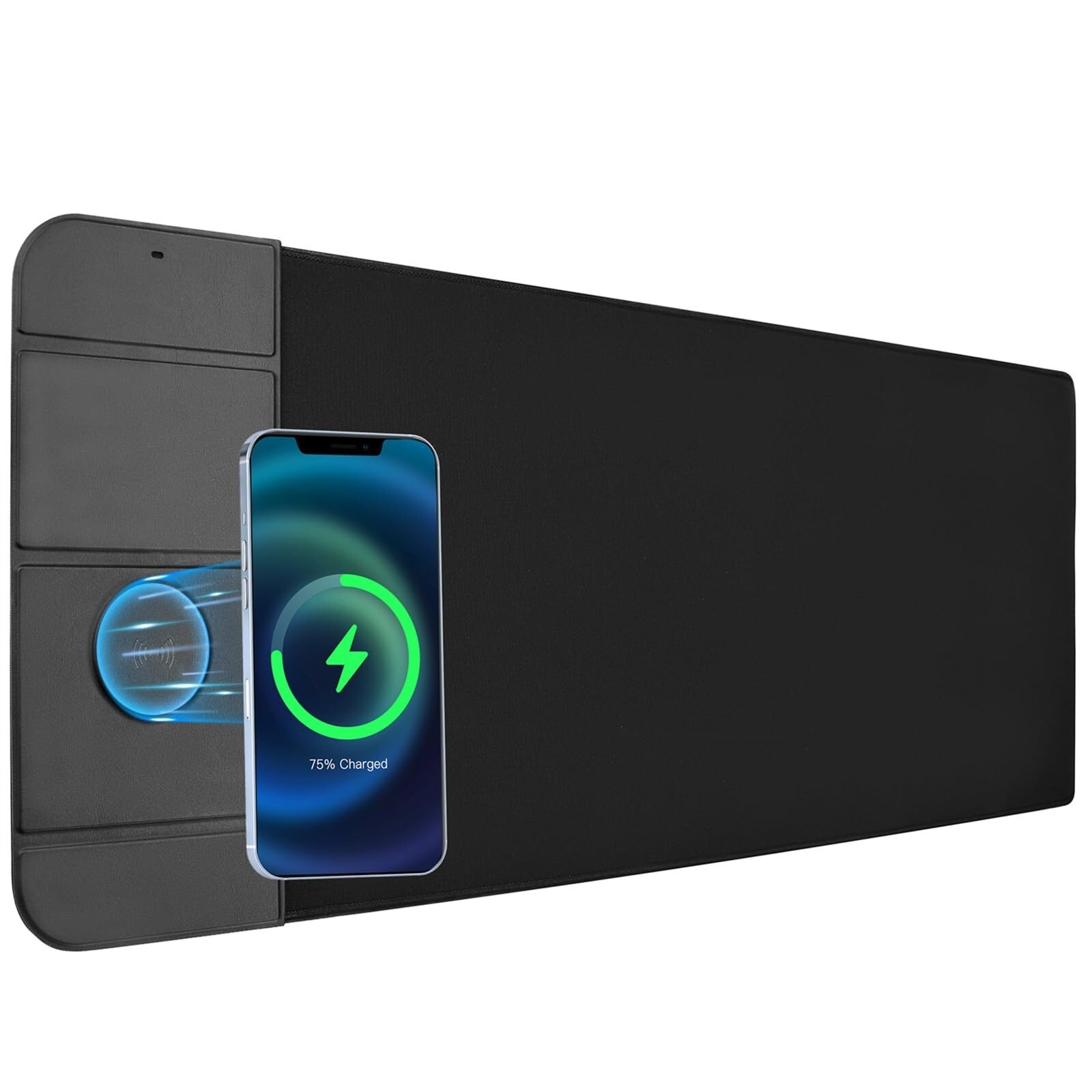 Wireless Charging Gaming Mouse Pad 15W Fast Charging with Magnetic 360°Rota