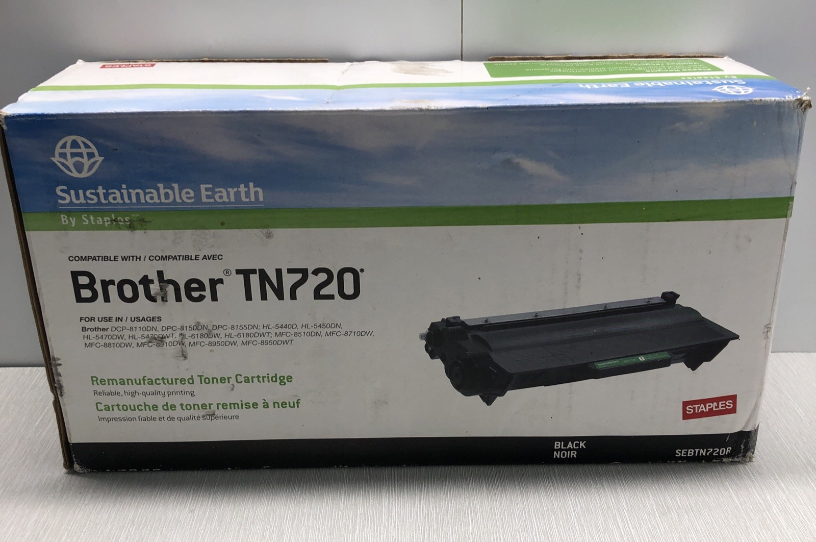 Staples Sustainable Earth Toner Cartridge For Brother TN720 - BLACK - New