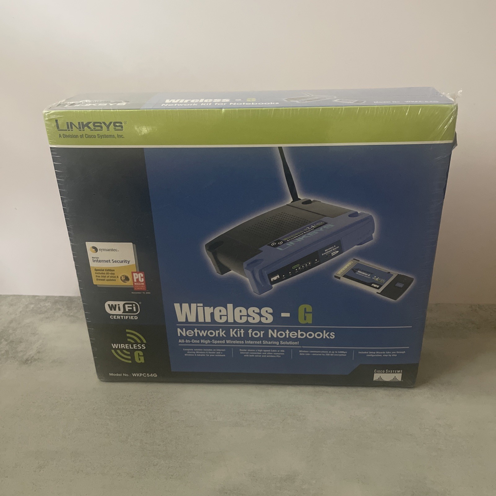 Linksys WKPC54G 54 Mbps 4-Port 10/100 Wireless G Router