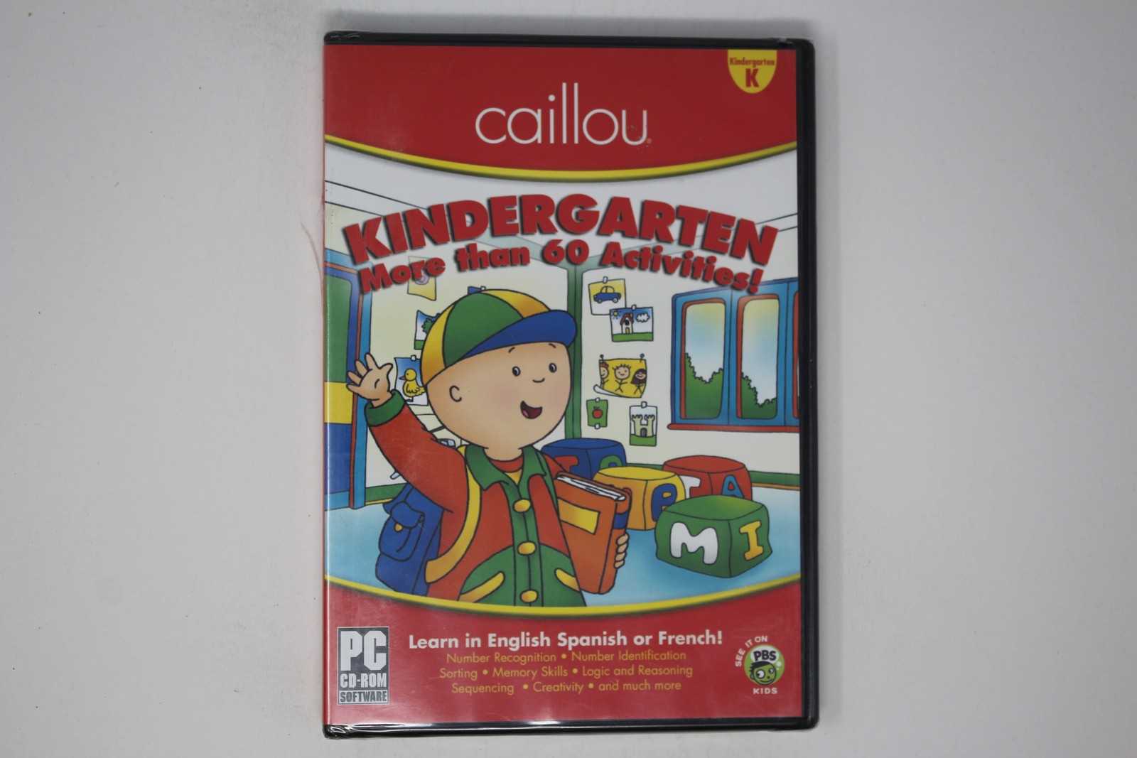 Caillou Kindergarten PC Cd-rom 60+ Activities Pbs Kids