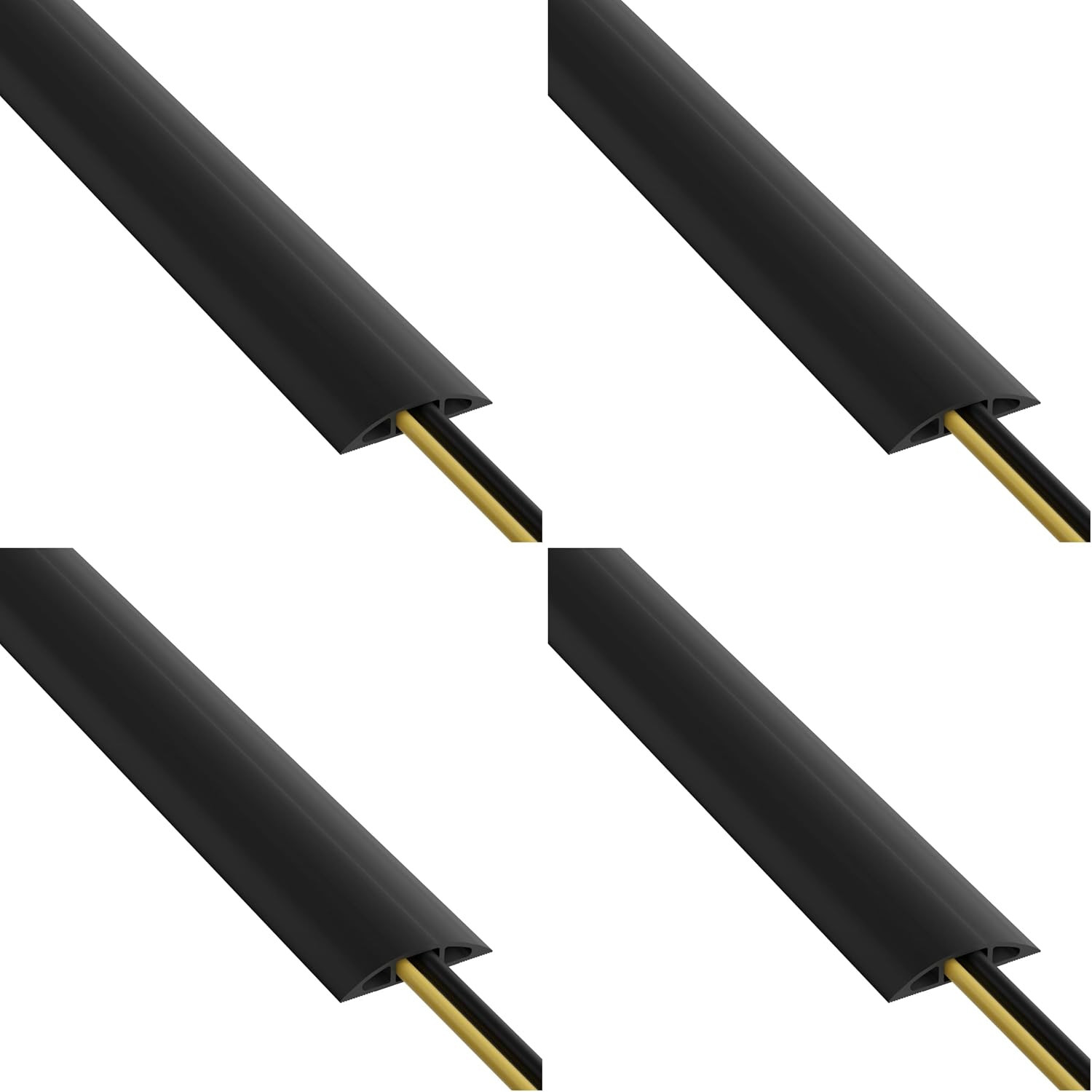6Ft Floor Cord Cover, Cable Protector, Hide Extension Cords, Protect