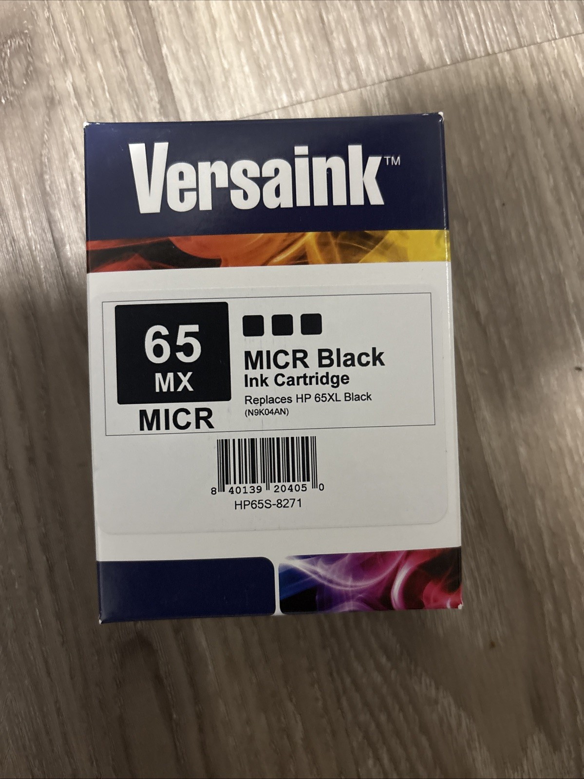 VersaInk-Nano 65 MX Black MICR Ink Cartridge for Check Printing New