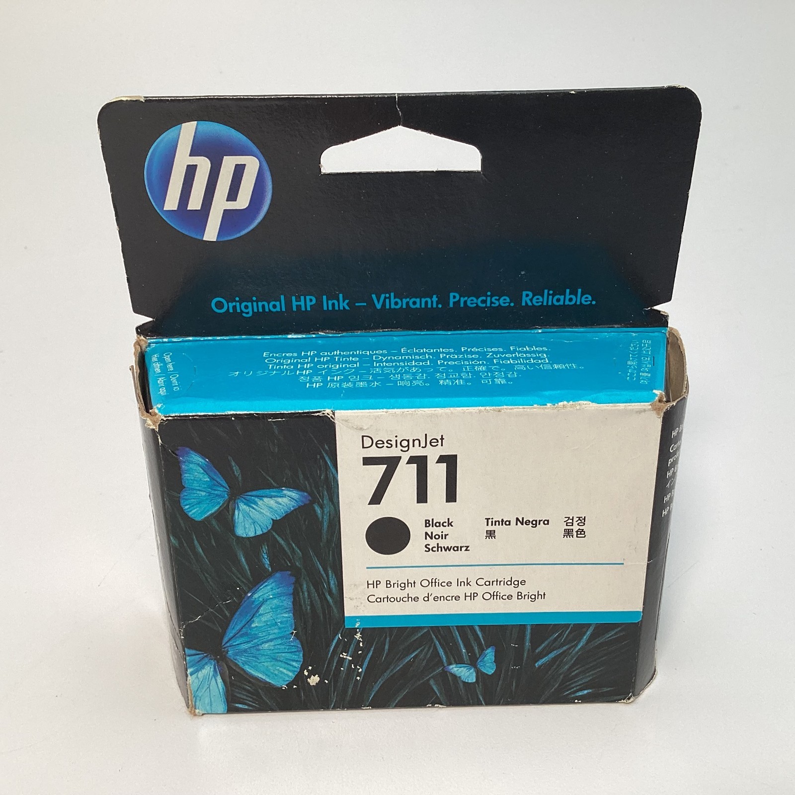 Genuine HP 711 CZ133A Black DesignJet Ink Cartridge 80ml Exp 08/2026