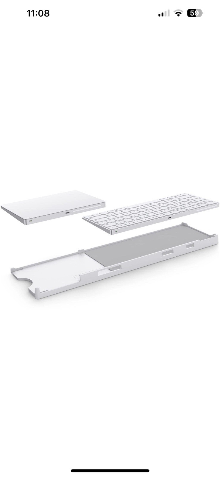 Stand Compatible with Apple Magic Wireless Keyboard and Apple Magic Trackpad (Ap