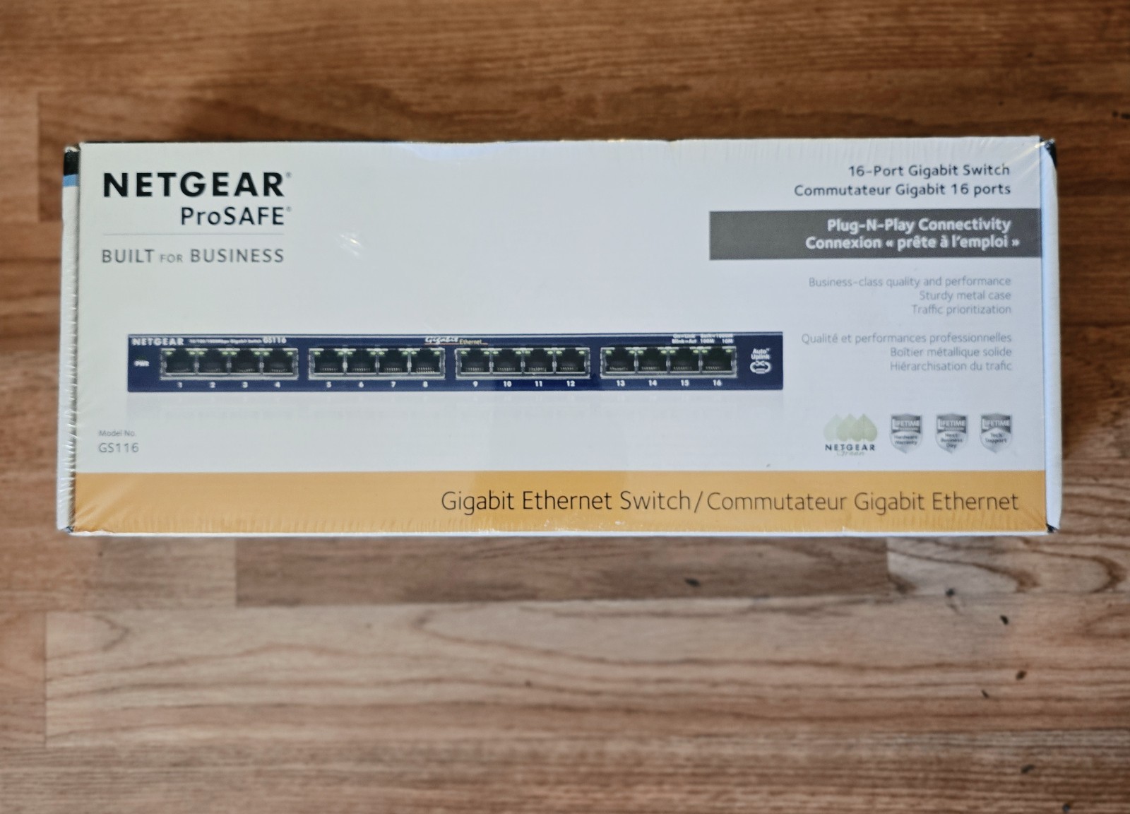 NETGEAR  ProSafe (GS116) 16-Ports External Switch Gigabit Ethernet Switch