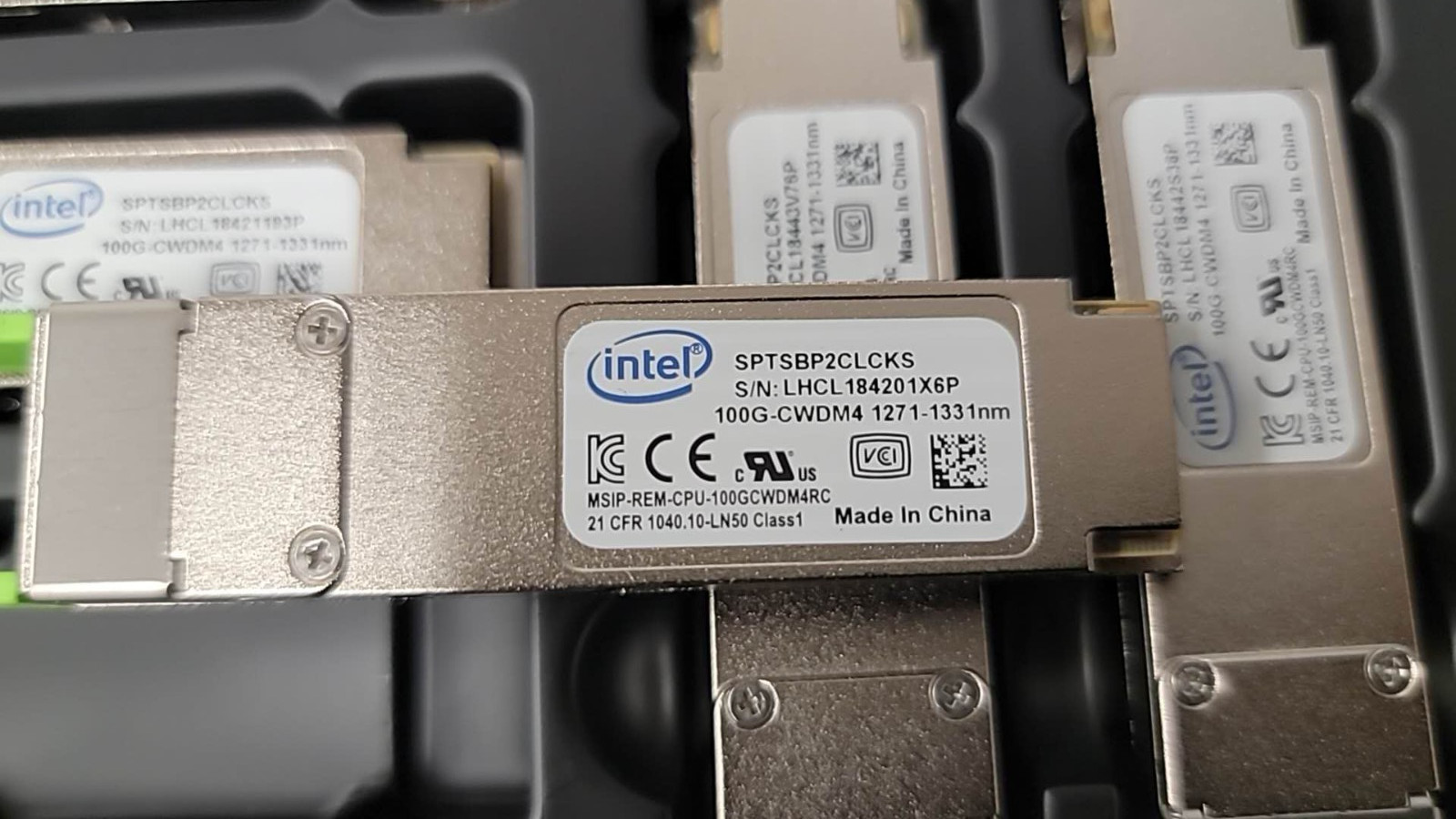 INTEL SPTSBP2CLCKS 100G-CWDM4 1271-1331NM OPTICAL TRANSCEIVER MODULE