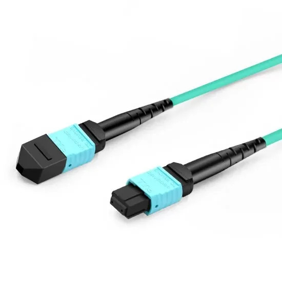 1M/2M/3M/5M/10M 12F MPO Female-Female LSZH 2.0mm B Plenum OM3 Cable 