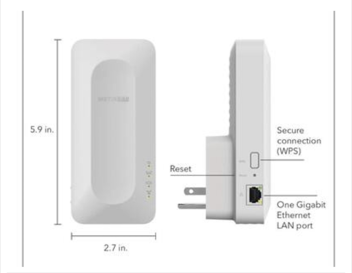 NETGEAR AX1600 4-Stream WiFi Mesh Extender (EAX12)
