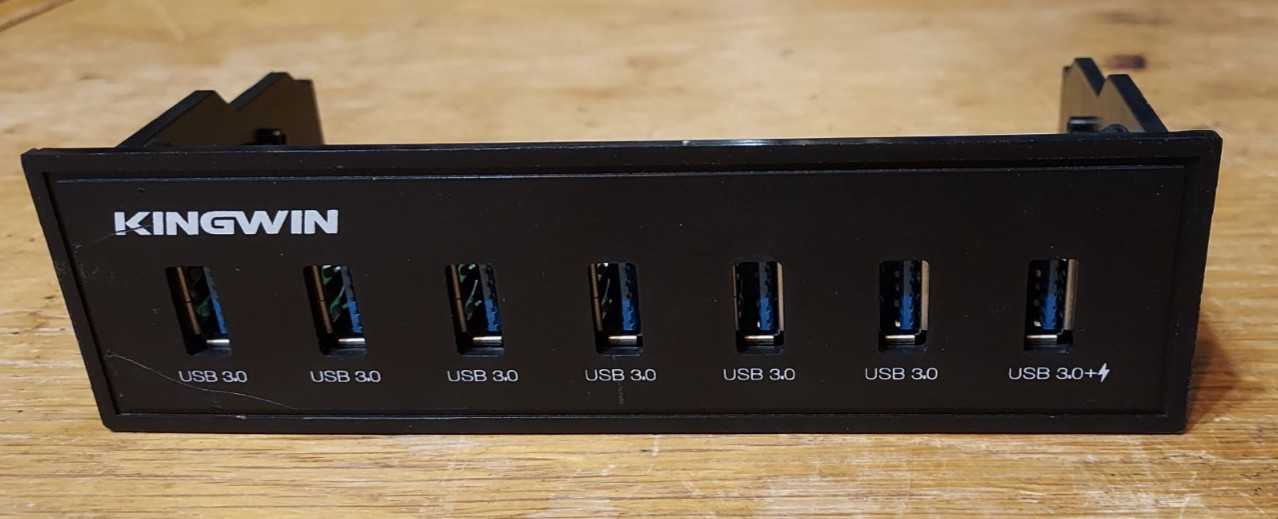 Kingwin Front Panel USB 3.0 Hub 7 Port without cable or directions HCFC