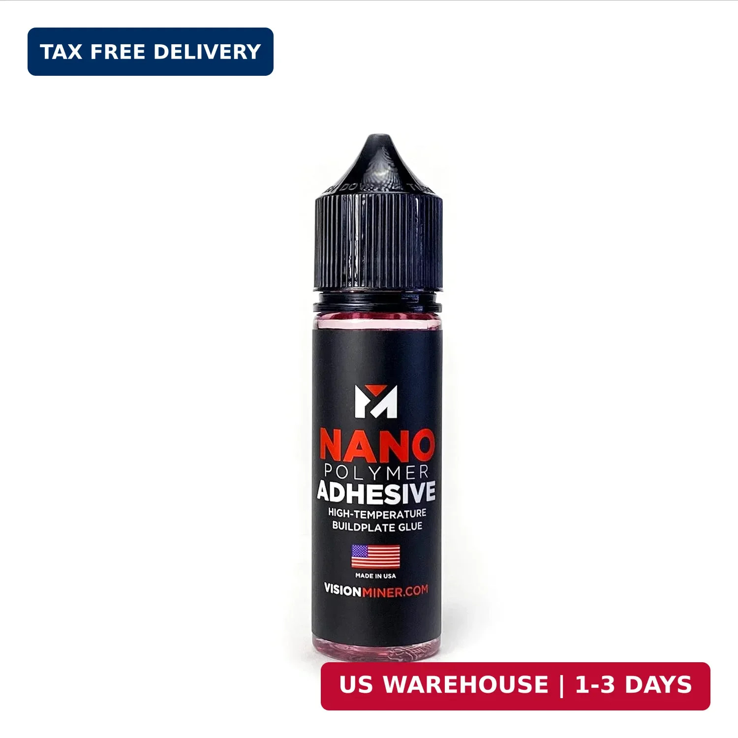Nano Polymer Adhesive (50ml) - Ultimate 3D Printing Bed & Build Plate Adhesion -