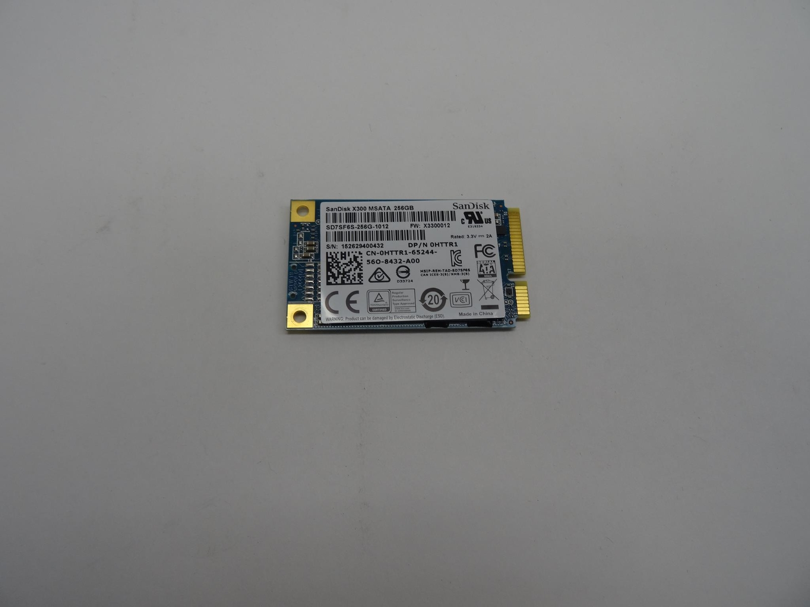 DELL 0HTTR1 256GB SSD M.2 MSATA 6G