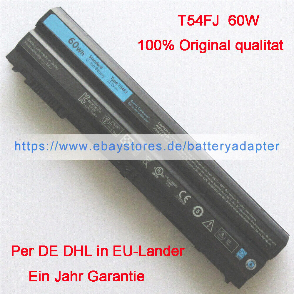 Genuine T54FJ 8858X Battery for DELL Latitude E5430 E5420 E6320 E6520 60W