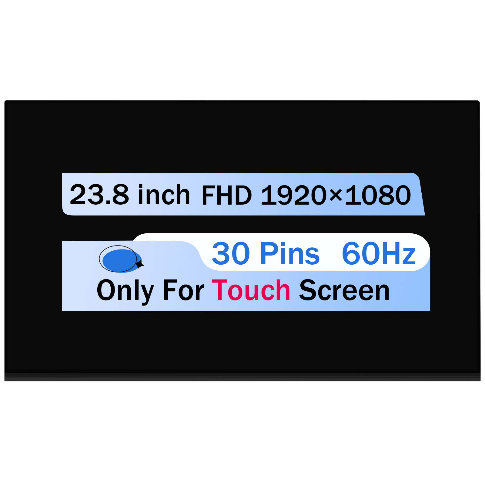 23.8" for LG LM238WF5-SSK2 LCD Touch Screen Replacement Display Panel 30 Pins A+