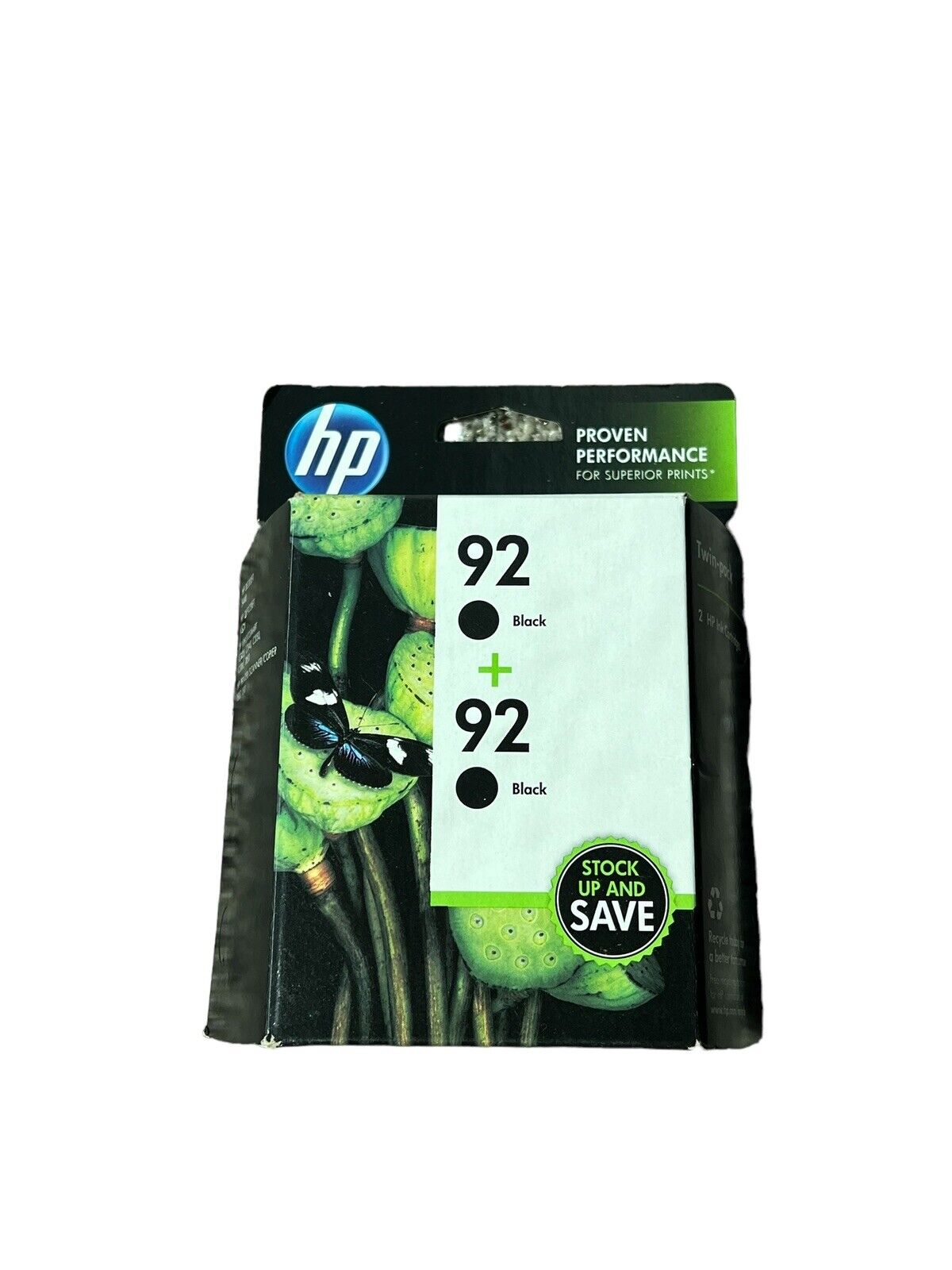 HP 2-Pack of 92 Black Ink Cartridges (Expired)