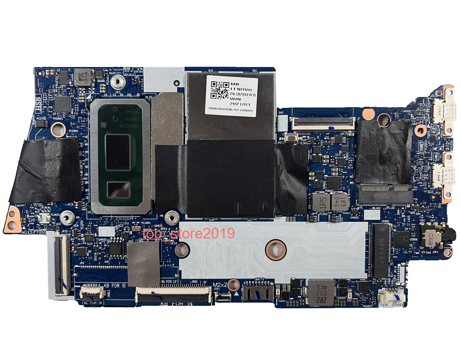 NM-C433 5B20S43035 FYG50 For Lenovo C740-15IML w/ I7-10510U 12GB RAM Motherboard